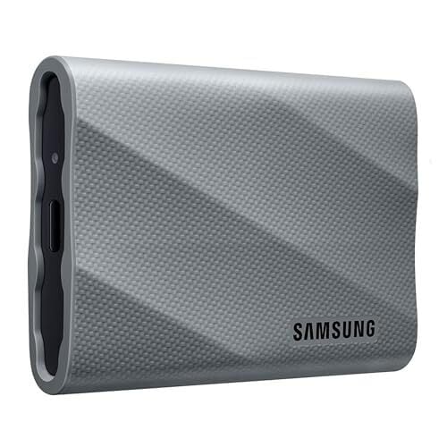 SAMSUNG T9 2TB, Portable SSD, up to 2000MB/s, USB 3.2 Gen 2x2 (20Gbps) NVMe, Rugged, for Photographers, Content Creators and Gaming, External Solid State Drive (MU-PK2T0G/WW) Gray