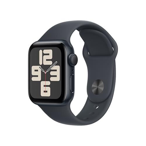 Apple Watch SE 2nd Gen (GPS, 40mm, Midnight, S/M, Sports Band)