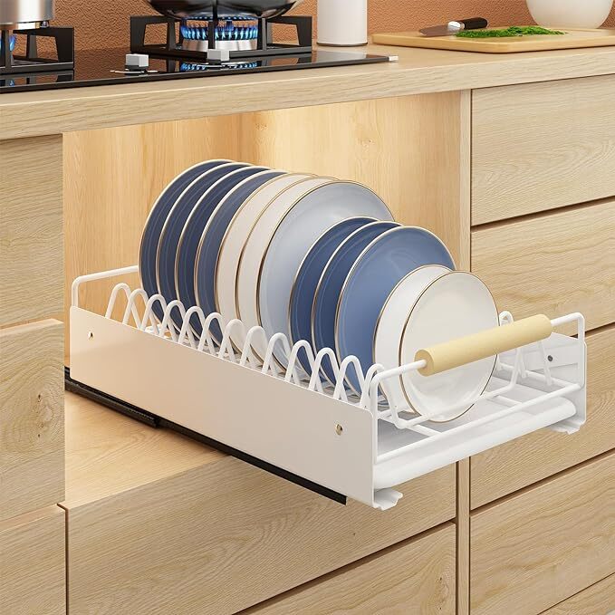 Bukfen Pull Out Dish Racks