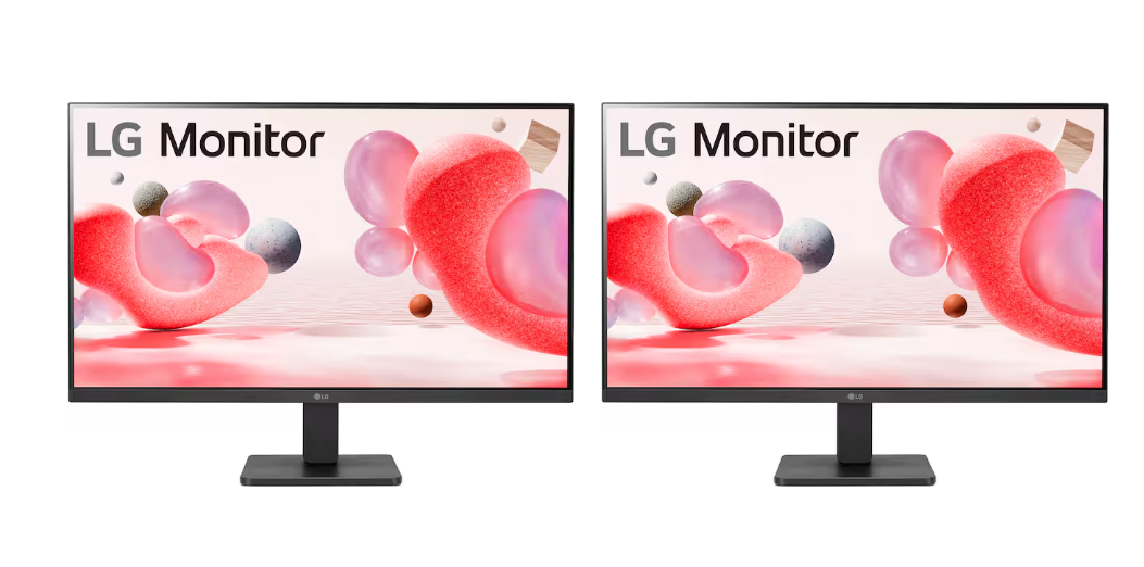 Two LG monitors