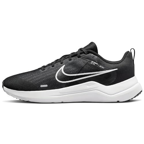 Nike Men's Downshifter 12 Sneaker, Black/White- Dk Smoke Grey, 9