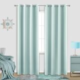 Aqua Blackout Curtains